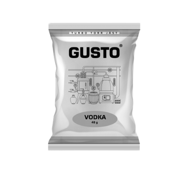 Спиртовые турбо дрожжи Gusto Vodka, 48 гр.