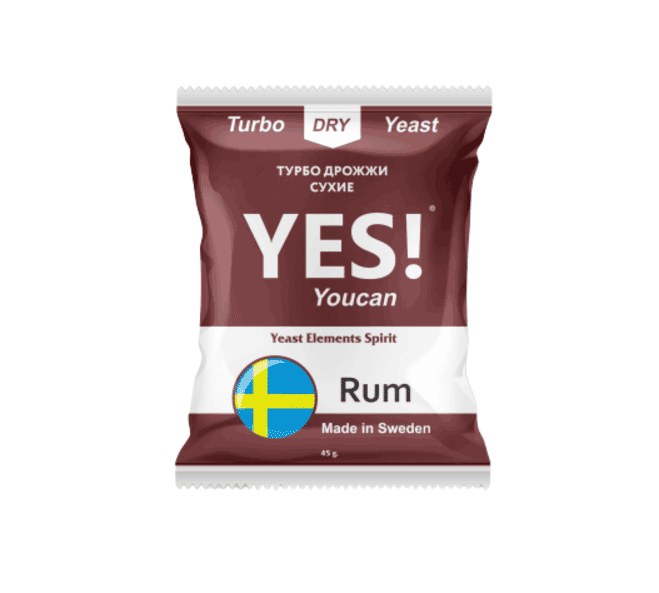 Спиртовые турбо дрожжи YES YouCan "Rum", 45 гр.